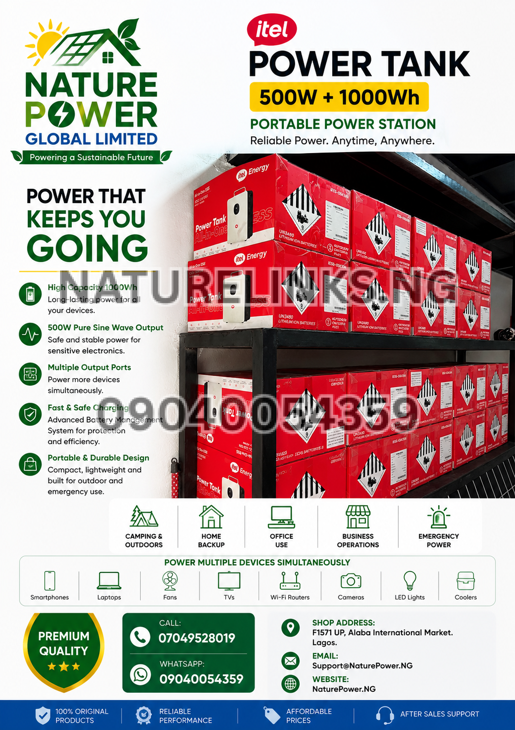 Itel Power Tank 1kWh Portable Energy Generator - Image 23