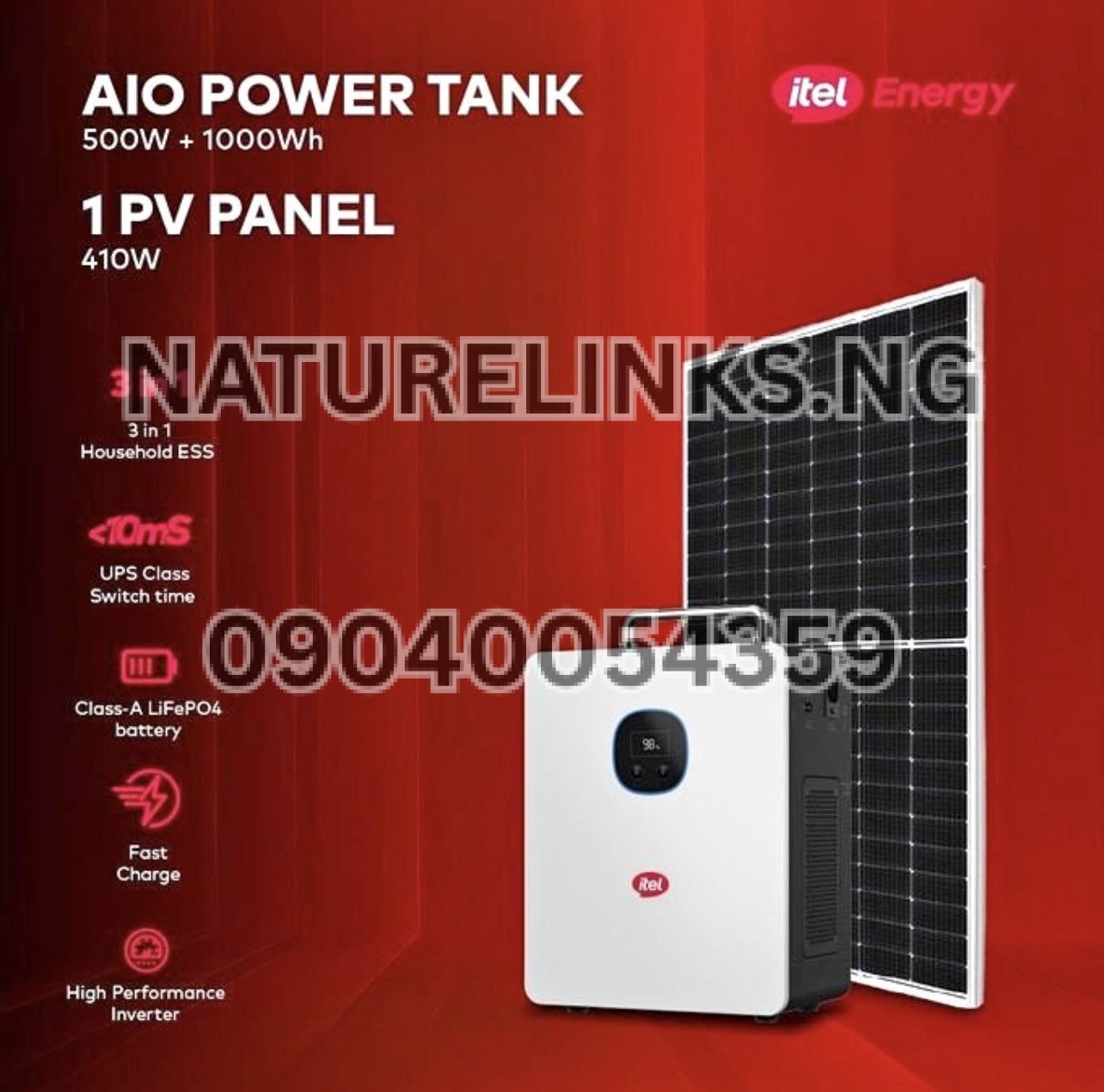 Can Itel Power Tank power a computer during power outage?