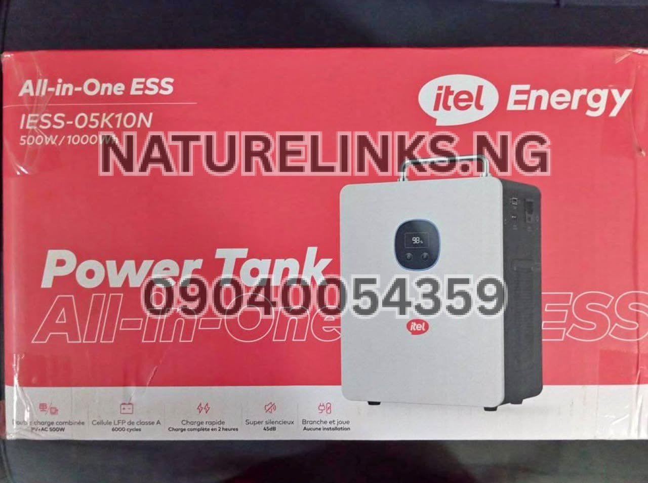 How long does Itel Power Tank battery last per charge?