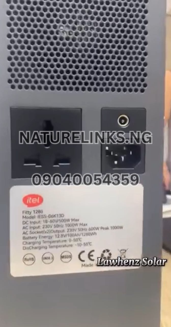 Itel Power Tank 1000W Compatible Solar Panels