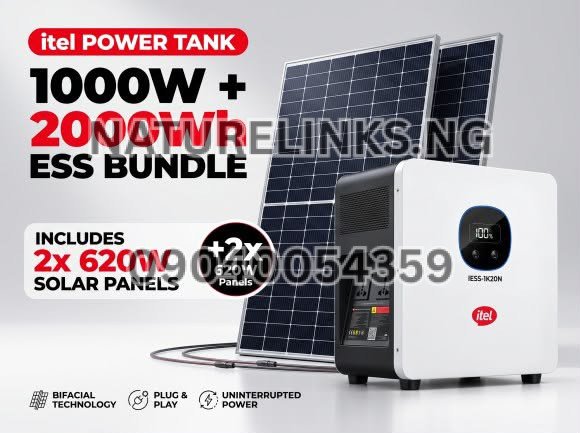 Itel Power Tank IESS-1K20N Solar Charging