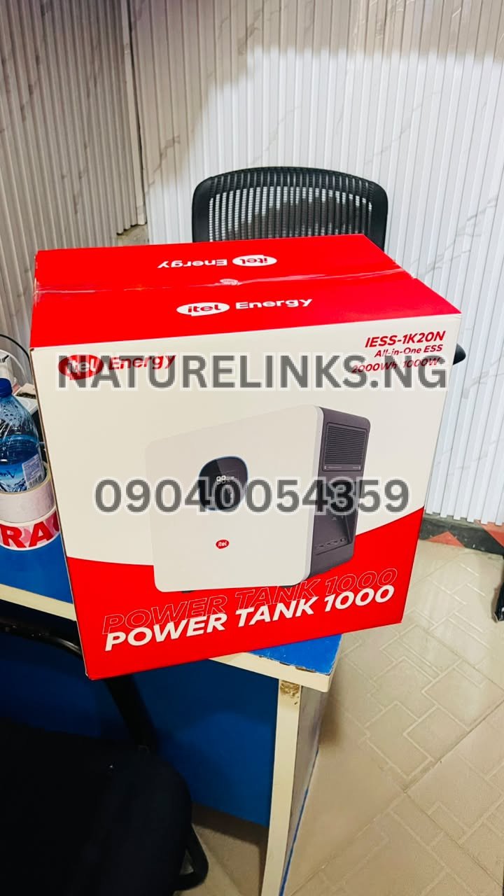 What is the latest listed price for Itel Power Tank 1000W in Nigeria and does it include solar panels?