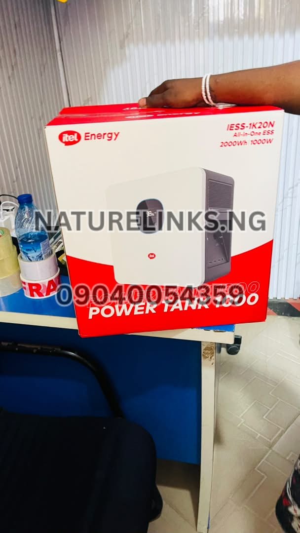 What is the latest listed price for Itel Power Tank 1000W in Nigeria and does it include solar panels?
